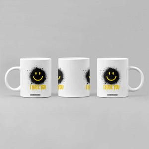 I Hate You Coffee Mug Funny Smile Face Emoticon Meme TS14 Print Your Wear