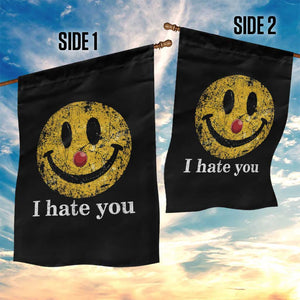 I Hate You Smile Face Meme Garden Flag Funny Sarcastic Joke Meme TS14 Print Your Wear