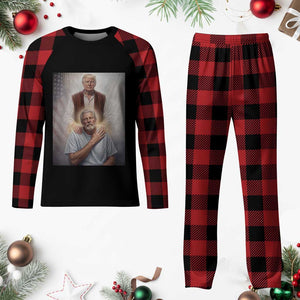 Trump Jesus Plaid Pajama Set Funny Divine Leader Political Meme TS14 Buffalo Plaid Print Your Wear