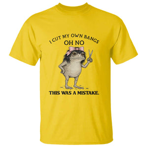 I Cut My Own Bangs T Shirt Funny Frog Meme TS14 Daisy Print Your Wear