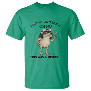 I Cut My Own Bangs T Shirt Funny Frog Meme TS14 Irish Green Print Your Wear