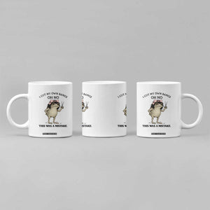 I Cut My Own Bangs Coffee Mug Funny Frog Meme TS14 Print Your Wear