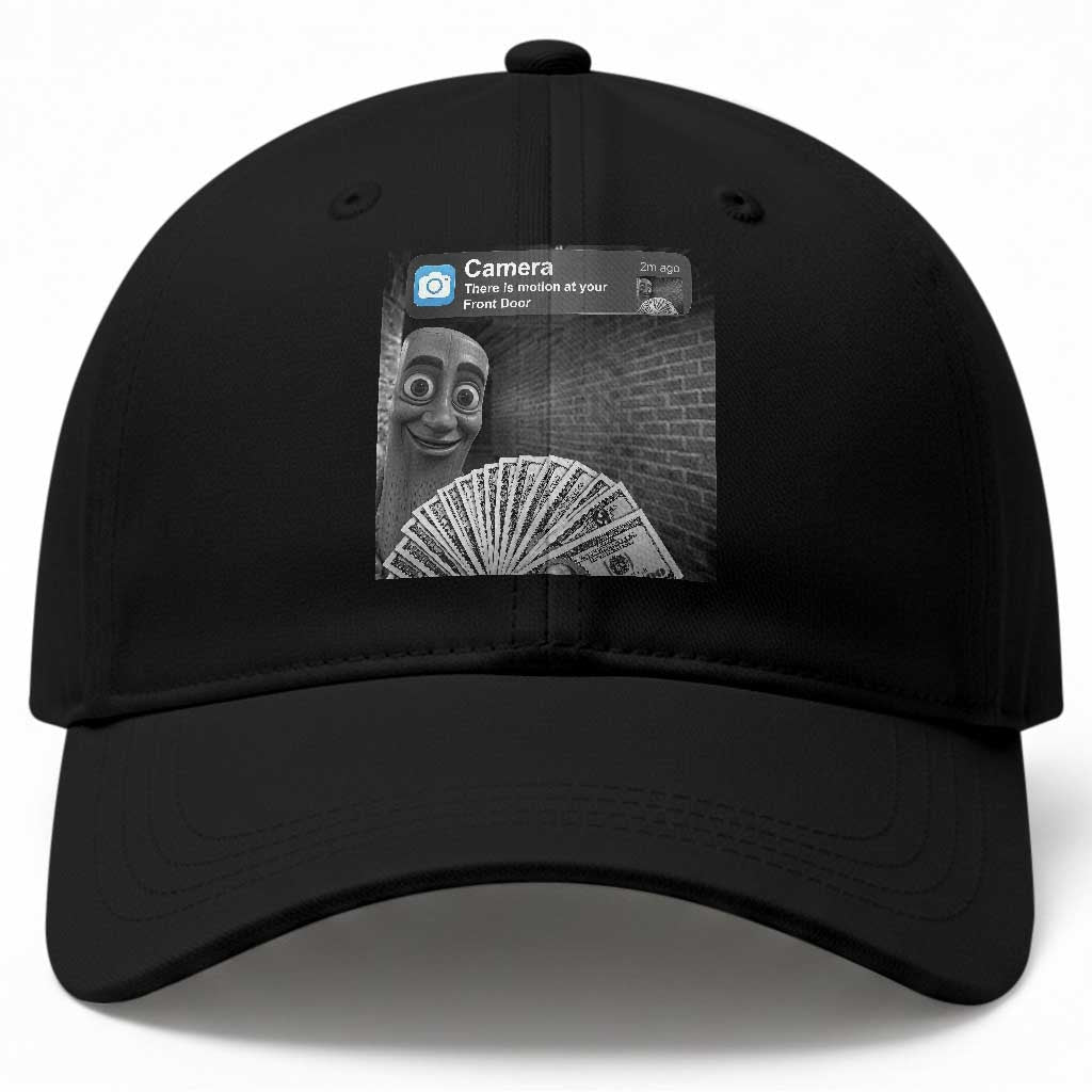 There is Motion at Your Front Door Baseball Cap Tung Tung Tung Sahur Italian Brainrot Meme TS14 Print Your Wear