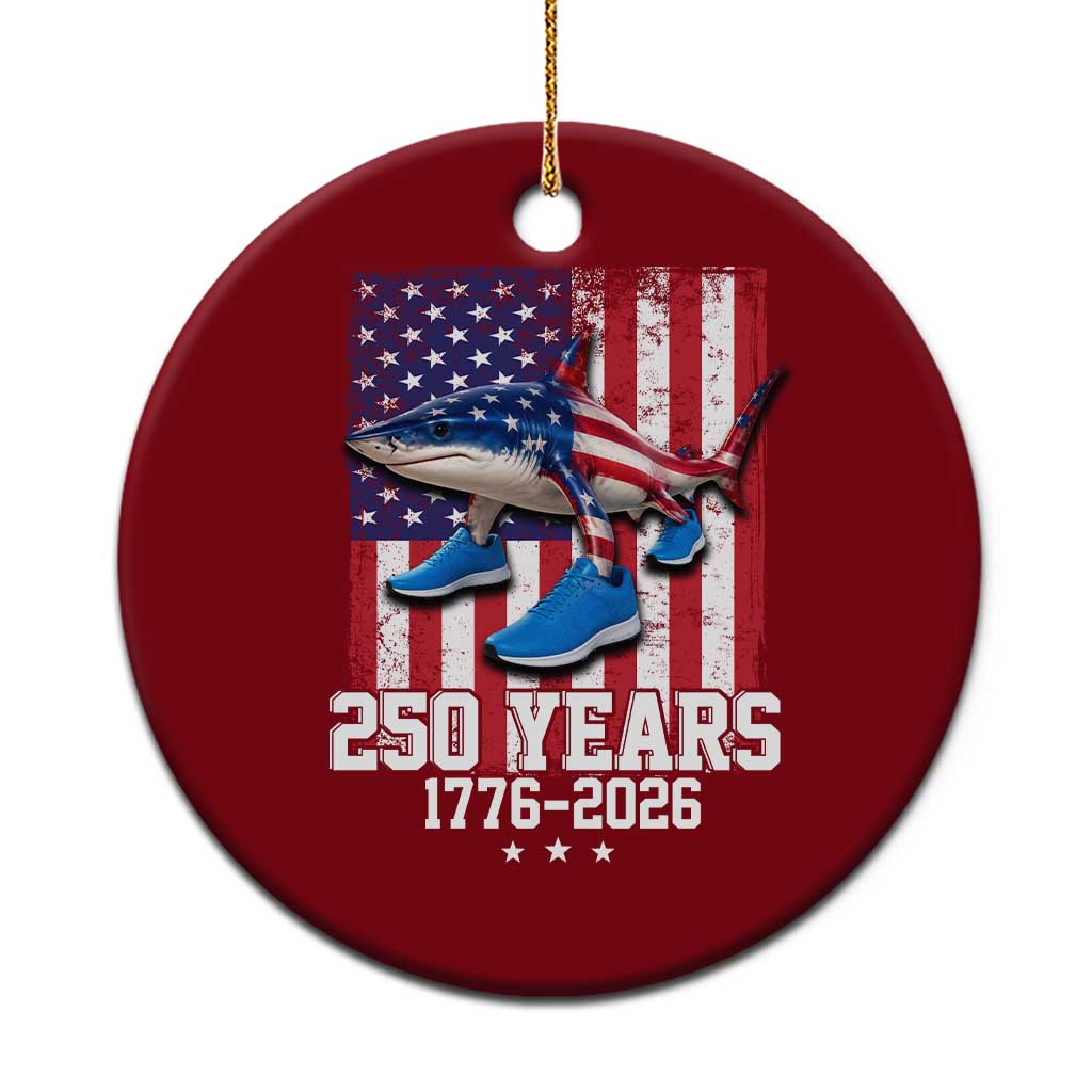 250th America Anniversary Ceramic Ornament Tralalero Tralala Italian Brainrot 4th of July Meme TS14 1pc Red Print Your Wear