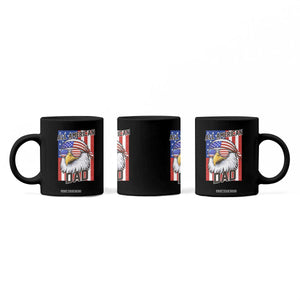 All American Dad 4th of July Coffee Mug Daddy Eagle USA TS14 Print Your Wear