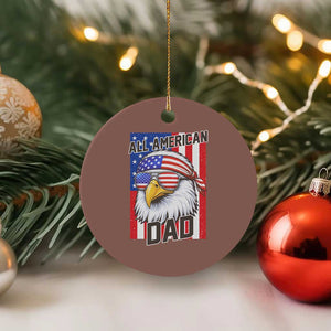 All American Dad 4th of July Ceramic Ornament Daddy Eagle USA TS14 1pc Mocha Print Your Wear