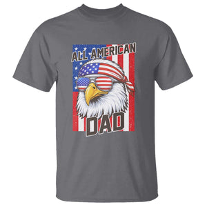 All American Dad 4th of July T Shirt Daddy Eagle USA TS14 Charcoal Print Your Wear