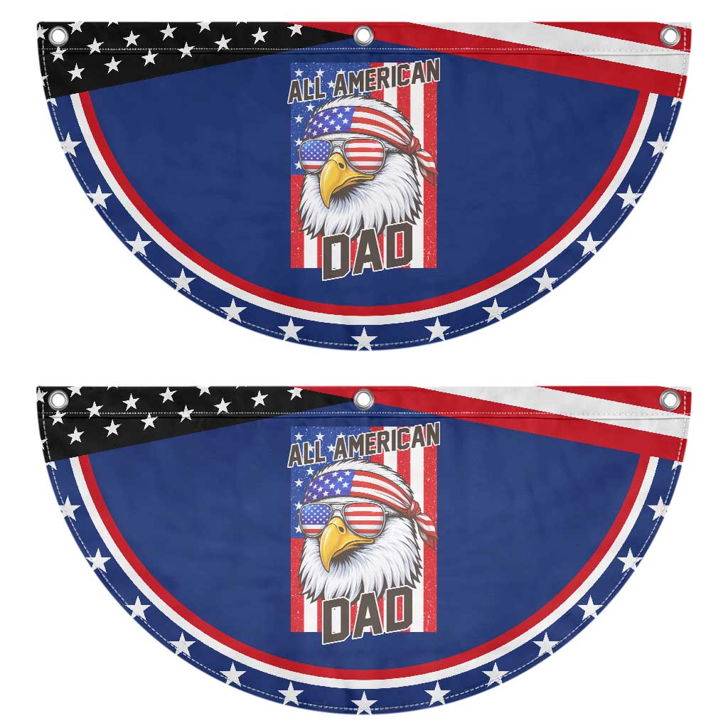 All American Dad 4th of July Patriotic Fan Flag Daddy Eagle USA TS14 2pcs pack Classic Navy Print Your Wear