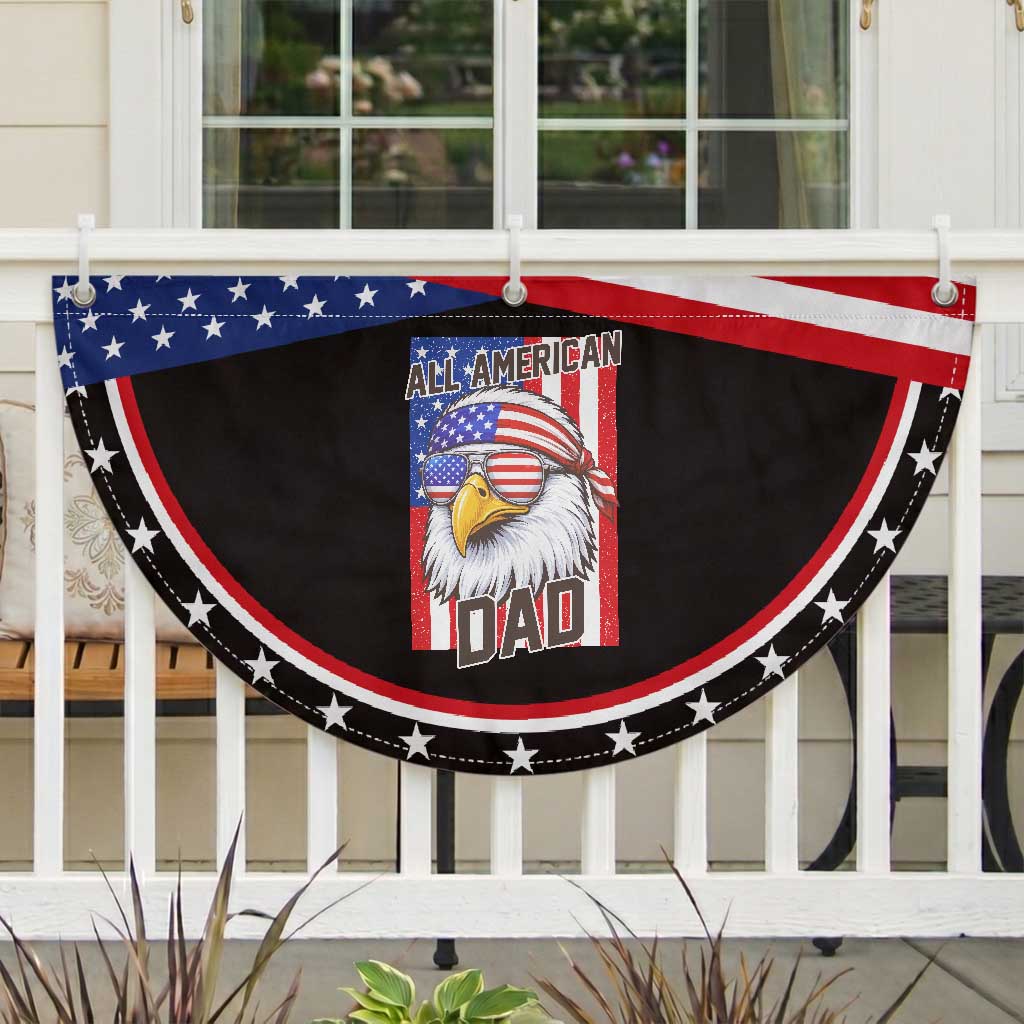 All American Dad 4th of July Patriotic Fan Flag Daddy Eagle USA TS14 2pcs pack Classic Black Print Your Wear