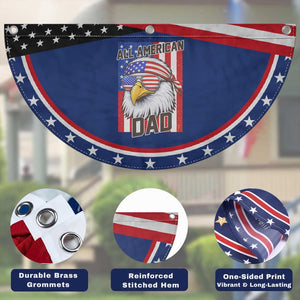 All American Dad 4th of July Patriotic Fan Flag Daddy Eagle USA TS14 Print Your Wear
