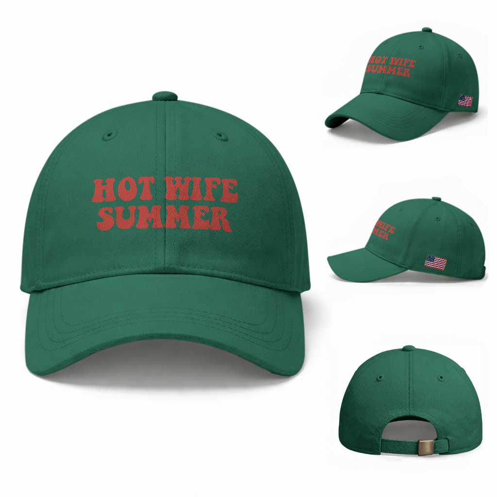 Hot Wife Summer Baseball Cap Funny Newlywed TS14 Baseball Cap Universal Fit Irish Green Print Your Wear