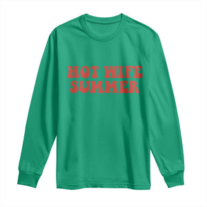 Hot Wife Summer Long Sleeve Shirt Funny Newlywed TS14 Irish Green Print Your Wear