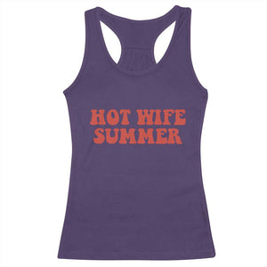 Hot Wife Summer Racerback Tank Top Funny Newlywed TS14 Purple Print Your Wear