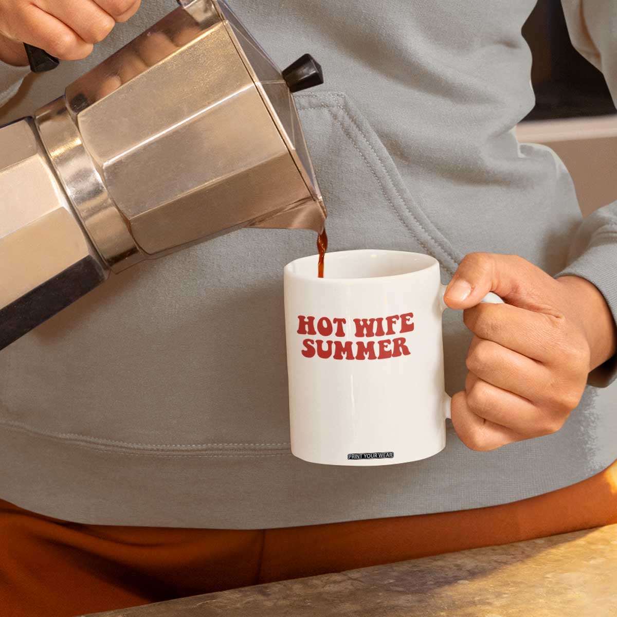 Hot Wife Summer Coffee Mug Funny Newlywed TS14 Print Your Wear