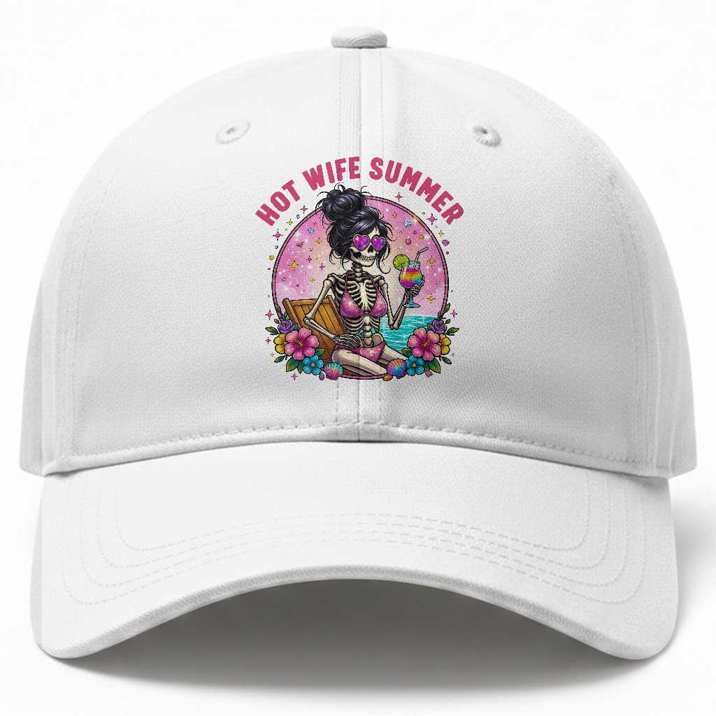 Hot Wife Summer Baseball Cap Funny Newlywed Skeleton TS14 Print Your Wear