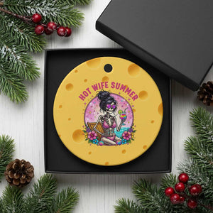 Hot Wife Summer Ceramic Ornament Funny Newlywed Skeleton TS14 1pc Yellow Cheese Print Your Wear