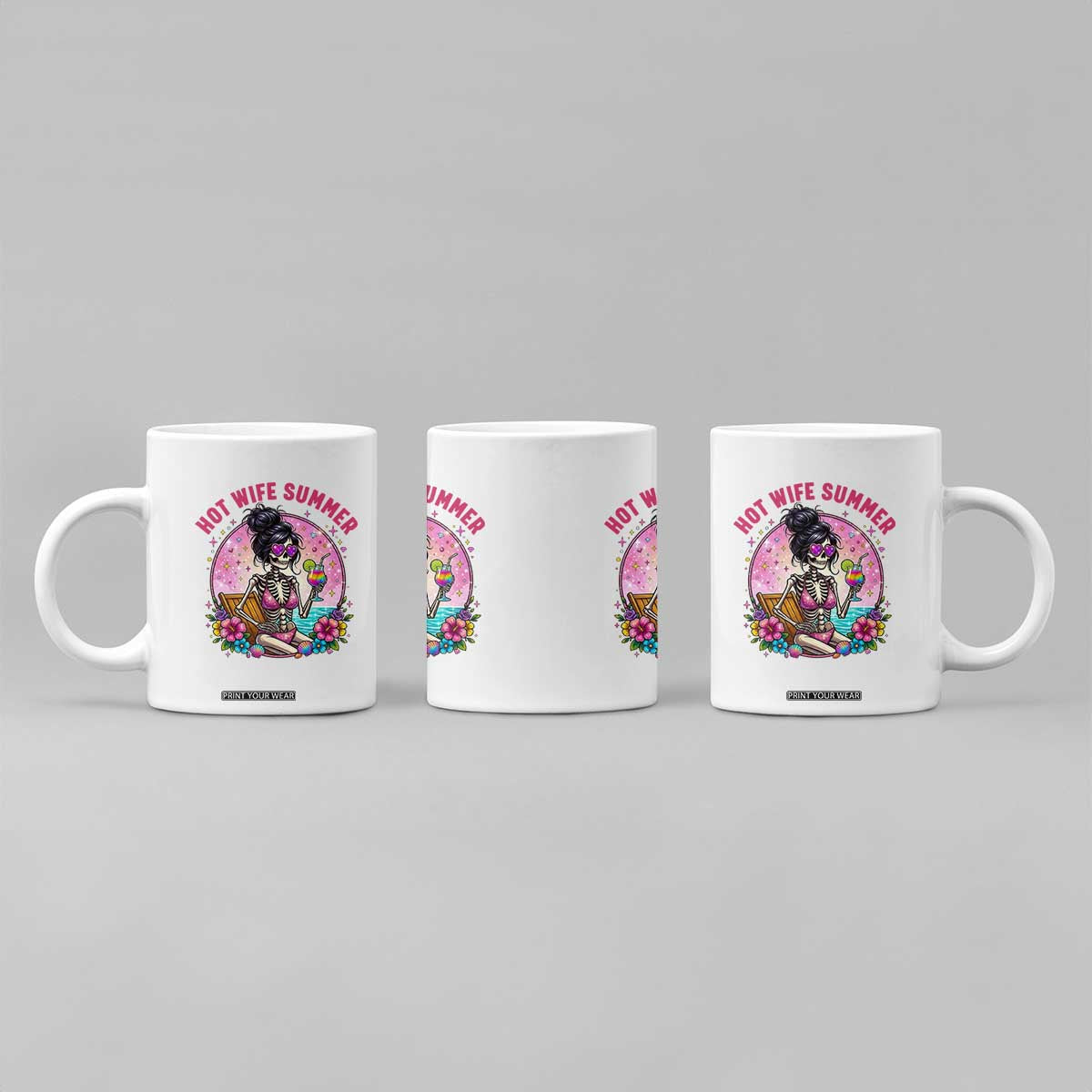 Hot Wife Summer Coffee Mug Funny Newlywed Skeleton TS14 Print Your Wear