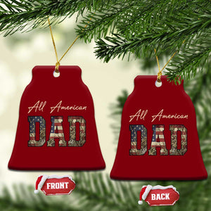 Retro All American Dad Ceramic Ornament 4th of July Father's Day TS14 Print Your Wear