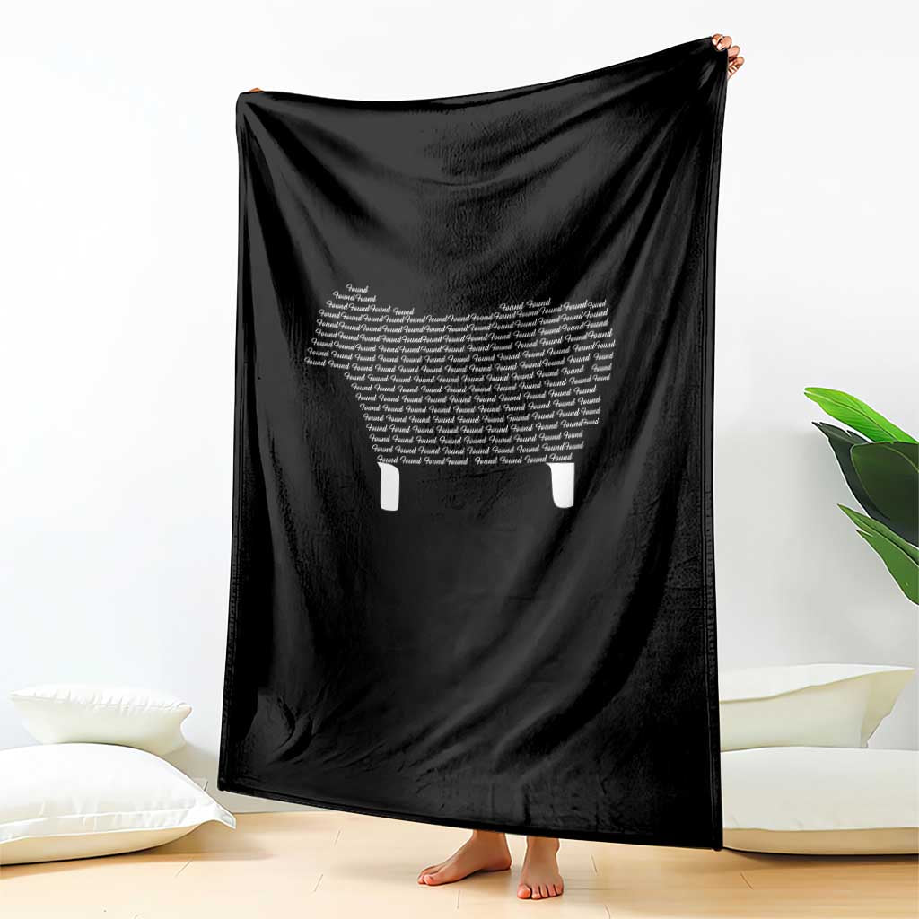 Found Minimalist Sheep Throw Blanket Christian Psalm 23 Lamb TS14 Print Your Wear