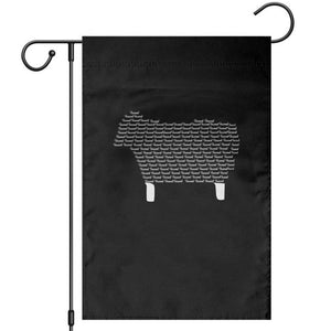 Found Minimalist Sheep Garden Flag Christian Psalm 23 Lamb TS14 Black Print Your Wear