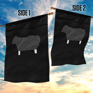 Found Minimalist Sheep Garden Flag Christian Psalm 23 Lamb TS14 Print Your Wear