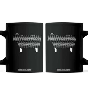 Found Minimalist Sheep Coffee Mug Christian Psalm 23 Lamb TS14 Black Print Your Wear