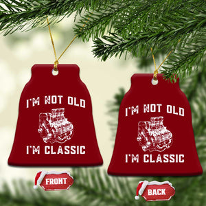 I'm Not Old I'm Classic Ceramic Ornament Flathead V8 Engine Silhouette TS14 Print Your Wear