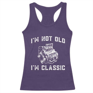 I'm Not Old I'm Classic Racerback Tank Top Flathead V8 Engine Silhouette TS14 Purple Print Your Wear