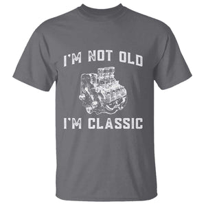 I'm Not Old I'm Classic T Shirt Flathead V8 Engine Silhouette TS14 Charcoal Print Your Wear