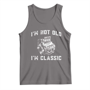 I'm Not Old I'm Classic Tank Top Flathead V8 Engine Silhouette TS14 Deep Heather Print Your Wear