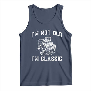 I'm Not Old I'm Classic Tank Top Flathead V8 Engine Silhouette TS14 Navy Print Your Wear