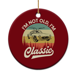 I'm Not Old I'm Classic Ceramic Ornament Retro Sports Car Euro Classic TS14 1pc Red Print Your Wear