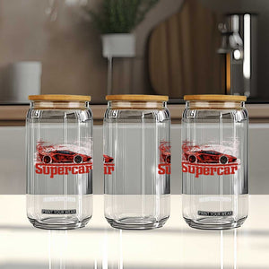 Supercar Exotic Italian Sports Car Graphic Glass Can TS14 Print Your Wear