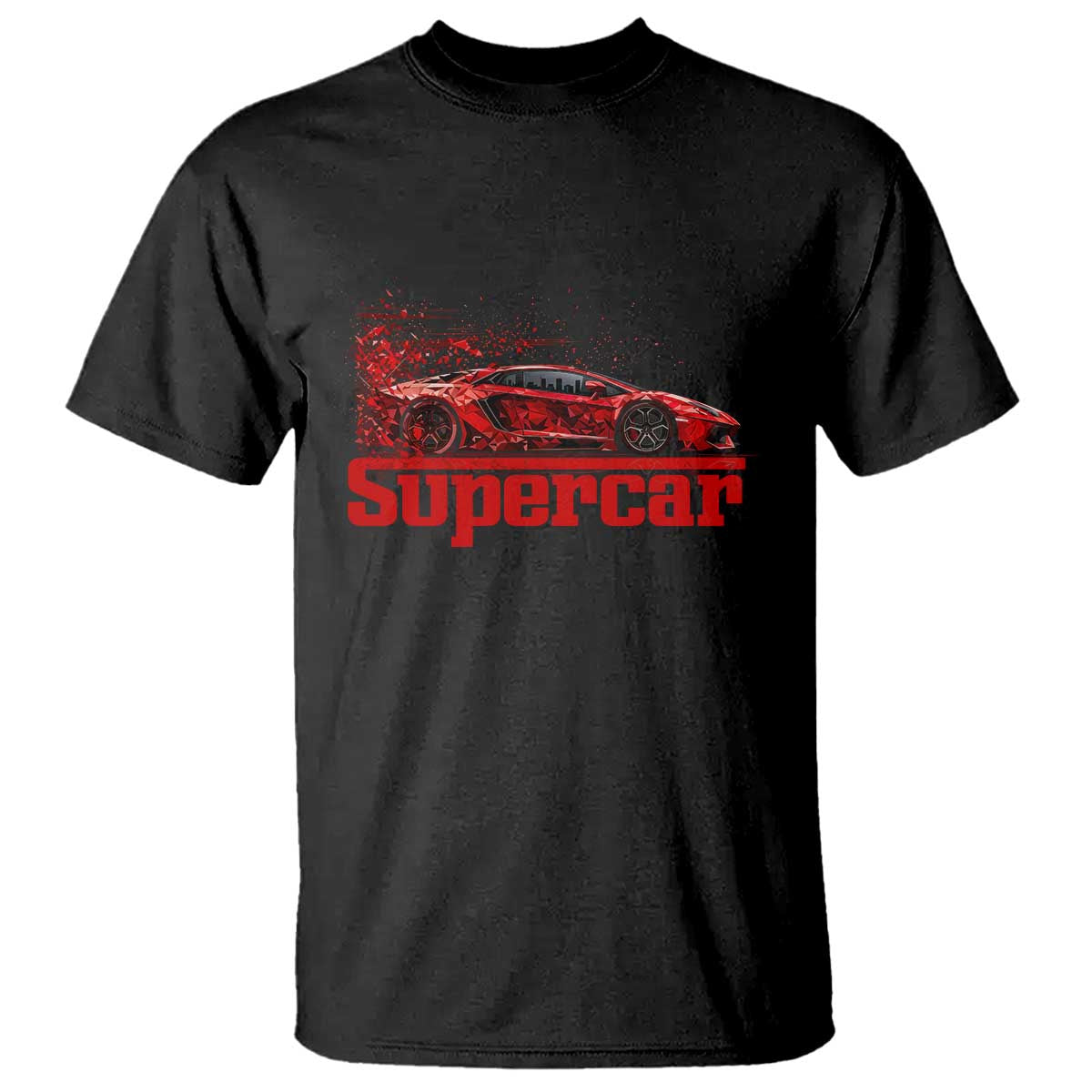 Supercar Exotic Italian Sports Car Graphic T Shirt TS14 Black Print Your Wear
