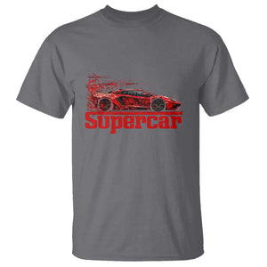 Supercar Exotic Italian Sports Car Graphic T Shirt TS14 Charcoal Print Your Wear