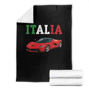 Fun Italian Exotic Supercar Throw Blanket TS14 Black Print Your Wear