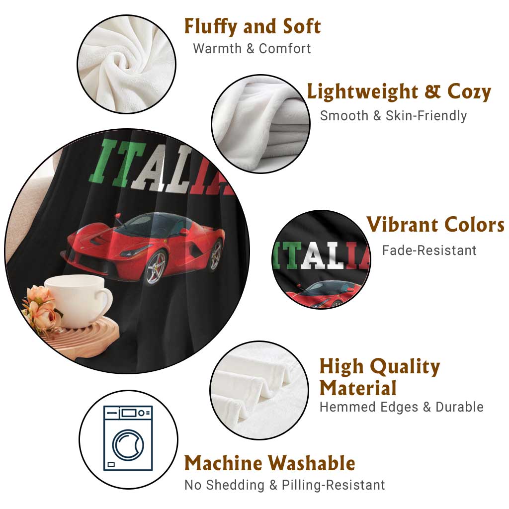Fun Italian Exotic Supercar Throw Blanket TS14 Print Your Wear