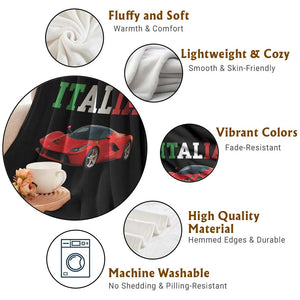 Fun Italian Exotic Supercar Throw Blanket TS14 Print Your Wear