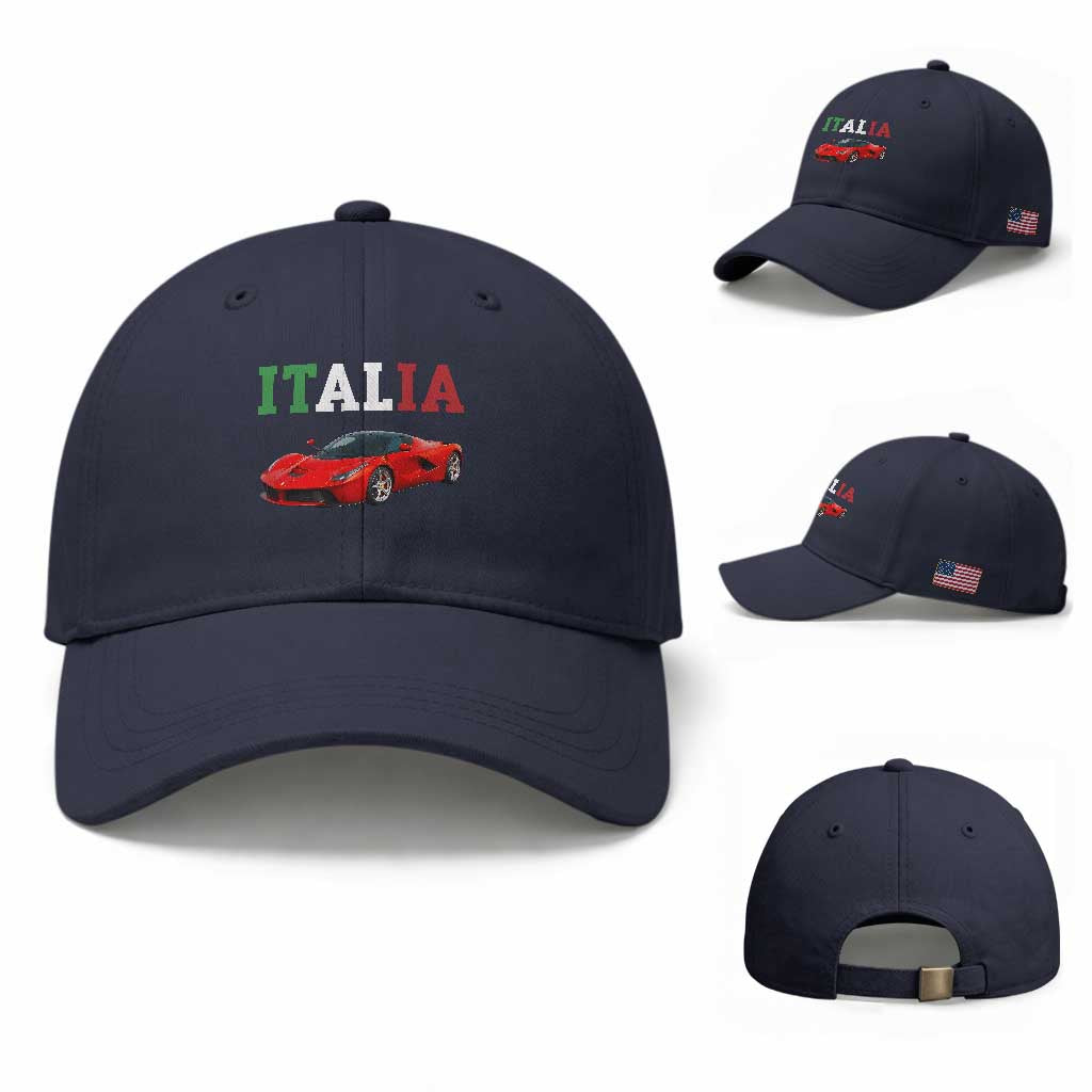 Fun Italian Exotic Supercar Baseball Cap TS14 Baseball Cap Universal Fit Navy Print Your Wear