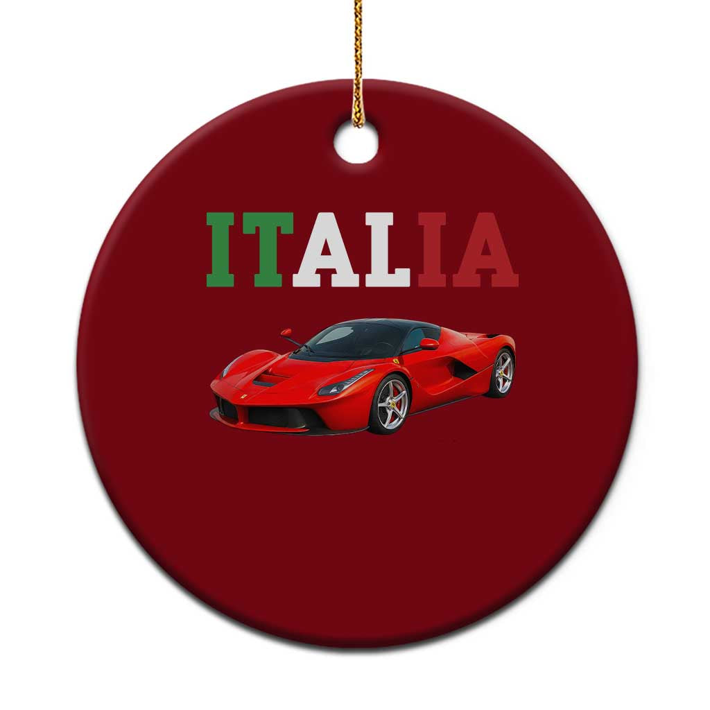 Fun Italian Exotic Supercar Ceramic Ornament TS14 1pc Red Print Your Wear