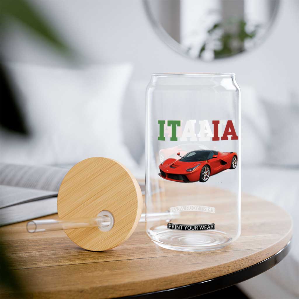 Fun Italian Exotic Supercar Glass Can TS14 Print Your Wear