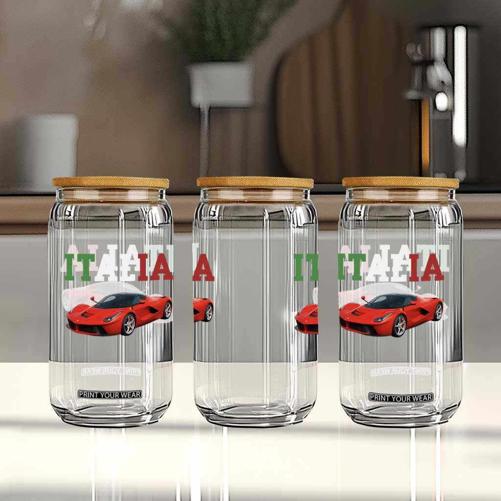 Fun Italian Exotic Supercar Glass Can TS14 Print Your Wear