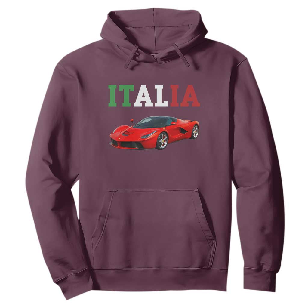 Fun Italian Exotic Supercar Hoodie TS14 Maroon Print Your Wear
