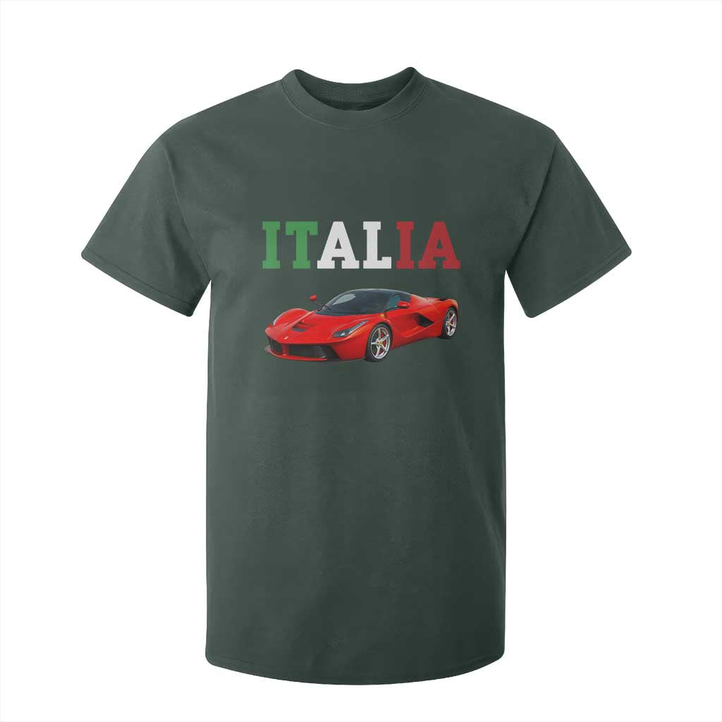 Fun Italian Exotic Supercar T Shirt For Kid TS14 Dark Forest Green Print Your Wear