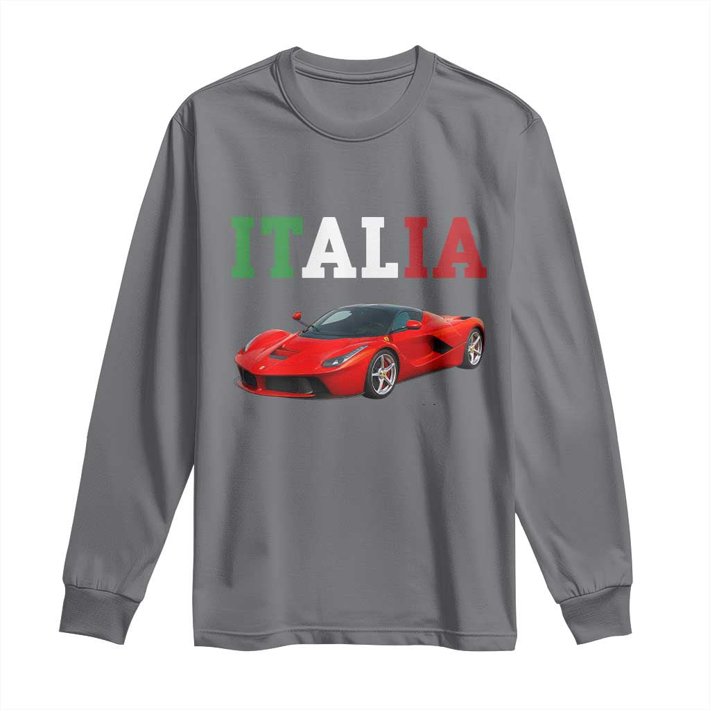 Fun Italian Exotic Supercar Long Sleeve Shirt TS14 Charcoal Print Your Wear
