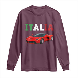 Fun Italian Exotic Supercar Long Sleeve Shirt TS14 Maroon Print Your Wear