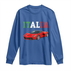 Fun Italian Exotic Supercar Long Sleeve Shirt TS14 Royal Blue Print Your Wear