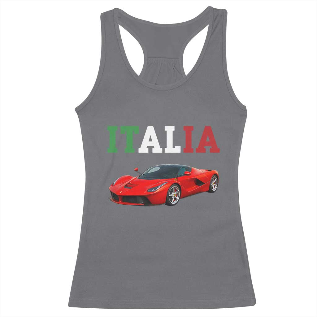 Fun Italian Exotic Supercar Racerback Tank Top TS14 Charcoal Print Your Wear