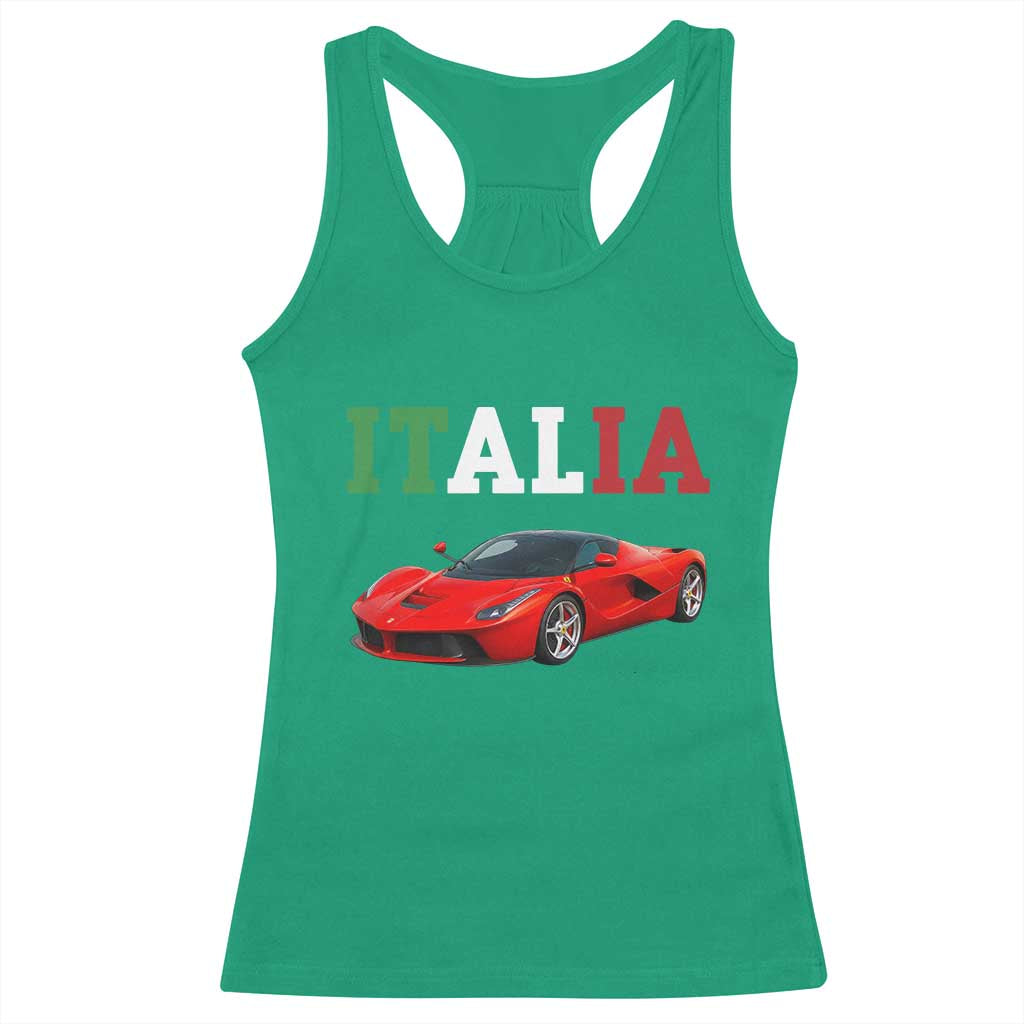 Fun Italian Exotic Supercar Racerback Tank Top TS14 Irish Green Print Your Wear