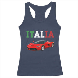 Fun Italian Exotic Supercar Racerback Tank Top TS14 Navy Print Your Wear